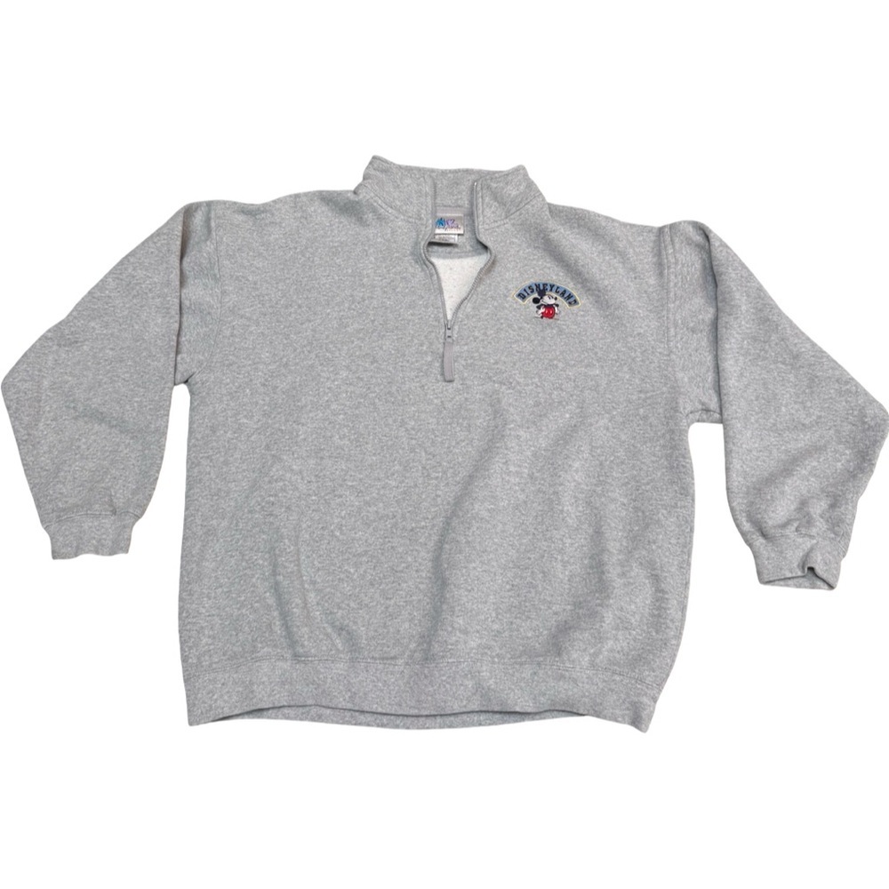 Disney Vintage Grey Quarter zip